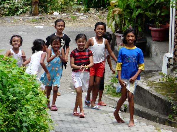 Playing kids at Sabang town, Weh Island, Sumatra