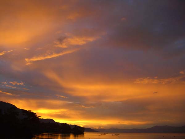 Sunset at Lake Toba