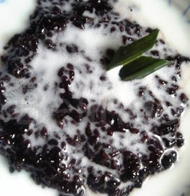 Recipe - Bubur ketan hitam - Black rice pudding