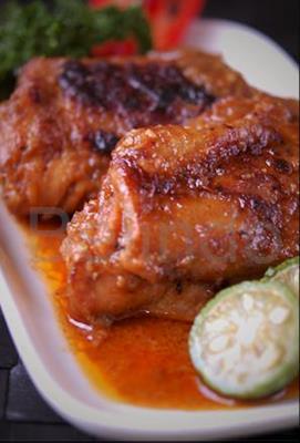 Recipe - Grilled chicken with spicy sauce - Ayam bakar bumbu rujak